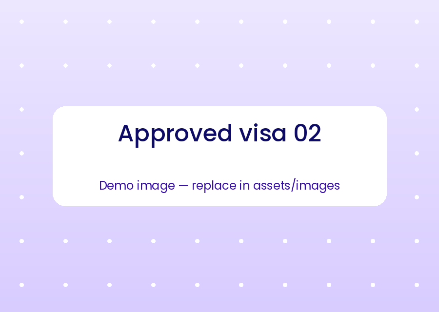 Approved visa sample 2